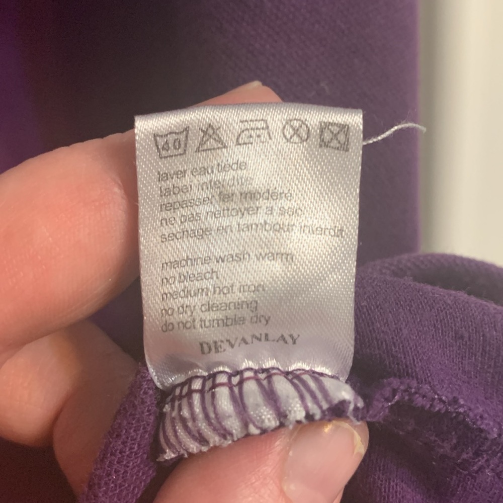 Purple Lacoste Polo Shirt - Picture 5 of 8